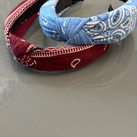 Lot of 2, custom, handmade, handkerchief, headbands (purchased from Etsy) - Picture 7 of 9